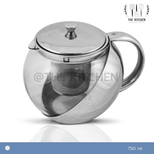 กาชงชา The Kitchen กาน้ำชา (สแตนเลส) ของแท้ FOFO พร้อมไส้กรอง สำหรับกรองชา 500-750 ml