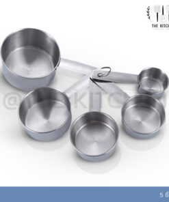 ถ้วยตวง The Kitchen ถ้วยตวงสแตนเลส 5 ชิ้น หนาอย่างดี สำหรับทำอาหารขนมเบเกอรี่ คุณภาพดี